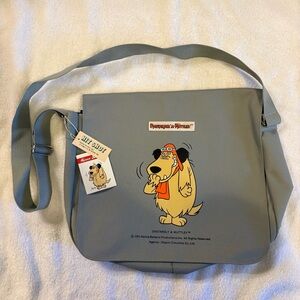 NWT Vintage Hanna-Barbera Dastardly & Muttley Gray Messenger Bag Crossbody Books
